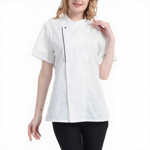 <span class=keywords><strong>Veste</strong></span> <span class=keywords><strong>de</strong></span> Chef à Manches Courtes pour Femmes en Gros, Vêtements <span class=keywords><strong>de</strong></span> Travail <span class=keywords><strong>de</strong></span> <span class=keywords><strong>Cuisine</strong></span> <span class=keywords><strong>de</strong></span> Haute Qualité, <span class=keywords><strong>Veste</strong></span> <span class=keywords><strong>de</strong></span> Cuisinier pour la Restauration, Service OEM - Product Image 1