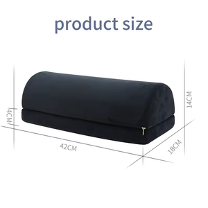 Repose-pieds pour sous le bureau au travail, repose-pieds confortable avec 2 hauteurs réglables, repose-pieds avec housse lavable - Product Image 2