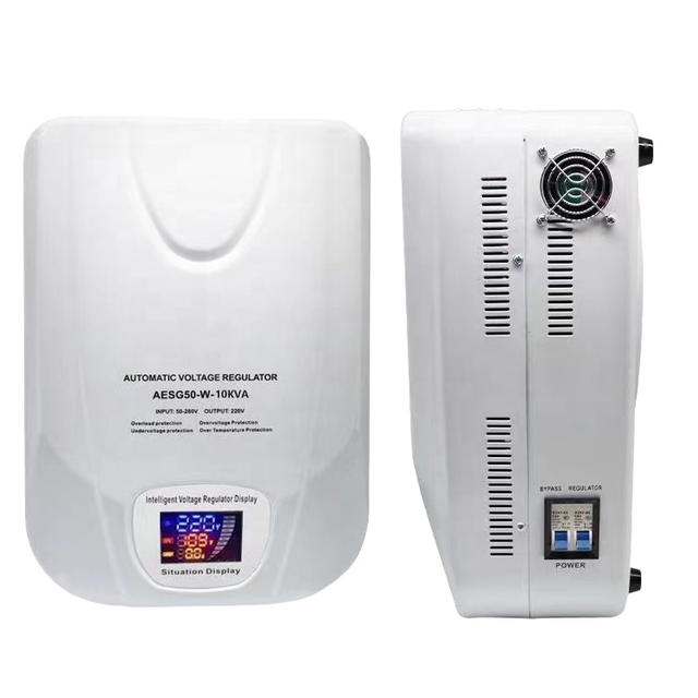 Single Phase Wall-Mounted AC Input 90V-250V/120-250V Output 220V Static Servo Stabilizer 10kVA SVC Automatic Voltage Regulator