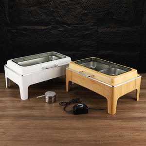 Calentador de Alimentos Tipo Buffet OULU 9L de Lujo, con Calentamiento por Alcohol, Control Automático de Temperatura, Múltiples Zonas de Temperatura, Ahorro de Energía - Product Image 1