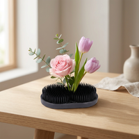 Kenzan japonais pour fleurs 550g, style Soleil-Lune avec 454 aiguilles, pour la composition florale Ikebana, décoration de vase de salon