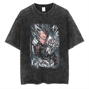 <span class=keywords><strong>T</strong></span>-<span class=keywords><strong>shirt</strong></span> Homme Personnalisé par Fabricants, Noir Épais 100% Coton Délavé à l'Acide, Graphique Vintage Anime <span class=keywords><strong>Dragon</strong></span> <span class=keywords><strong>Ball</strong></span> Z Son Goku - Product Image 3