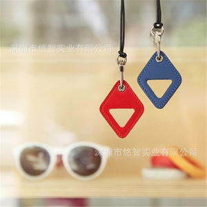 Cordon pour lunettes en cuir PU, cordon de cou pour lunettes, rangement portable pour lunettes de soleil, cadeau promotionnel. - Product Image 4