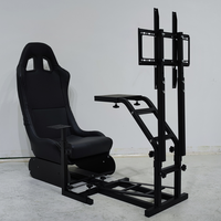Siège de simulateur de course avancé pour usine, support de volant et chaise de jeu avec support de levier de vitesses