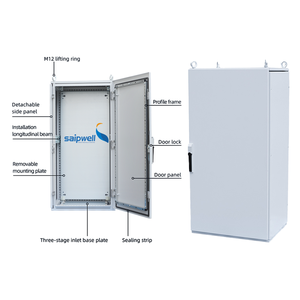 Armoire de commande électrique démontable IP54 en acier laminé à froid et acier inoxydable, avec revêtement poudré - Product Image 1