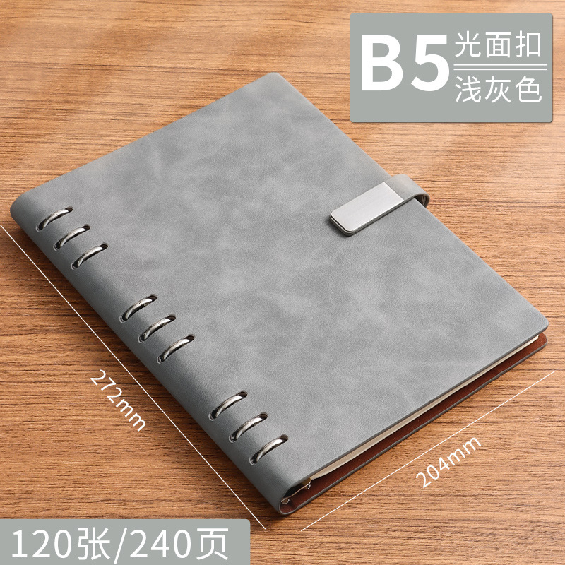 B5-gris-hojas sueltas-deducción brillante