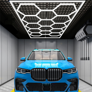 Luces celulares hexagonales RGB personalizadas Luz de panal amarilla modular para talleres de reparación de automóviles - Product Image 4