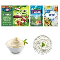 Machine de remplissage automatique multi-voies pour sachets à scellage 4 côtés, pour sauces liquides, salades, crèmes, mayonnaise