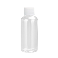 Bouteille de boisson transparente en PET jetable Smythson 500 ml avec impression sérigraphique et bouchon à vis pour boissons froides