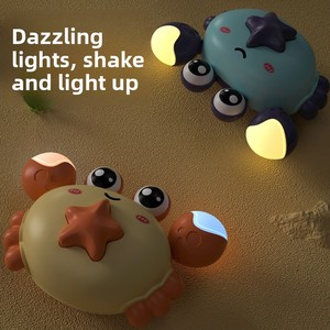 MILI Friction petit crabe jouets chaud nouveau bébé Mini Animal presse <span class=keywords><strong>retour</strong></span> voitures presse crabe presse et aller voiture jouets crabe en plastique enfants jouet - Product Image 3