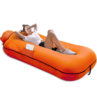 Neueste benutzer definierte aufblasbare Liege Strand bett Stuhl wasserdichte Anti-Air Leaking Air Lazy Sofa Couch mit Kissen Outdoor Camping