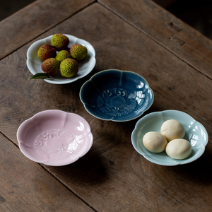 Flower Shape Porcelain Fruit <b>Plate</b> For Afternoon Tea Snack Dish Household Tableware <b>Ceramic</b> Tray - Product Image 3
