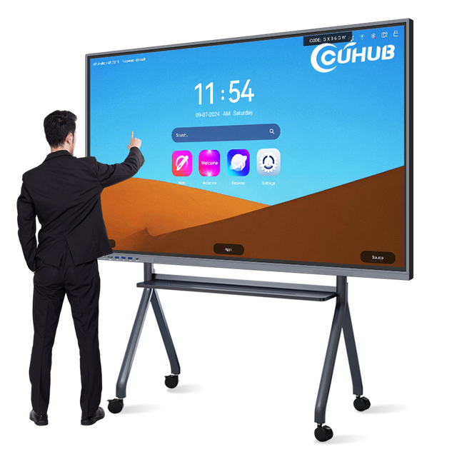 65 75 85 Inch Digital 4K Learning Space Display Touch Screen Flat Panel Interactive Whiteboard Smart Board for Meeting Room