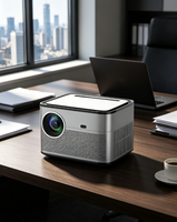 Projecteur LCD HTP Q8 Full HD 1080P, Stéréo HIFI, 450 Lumens ANSI, 8 Go de ROM, Contraste 5000:1, Lampe LED, Home Cinéma, Prêt à l'Internet