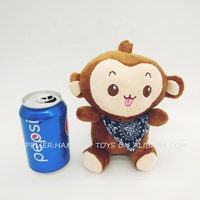 Super mignon, 2 couleurs, 17-20 cm, peluche en coton PP, singe souriant, singe d'anime, peluche personnalisée, jouet en peluche pour bébé, cadeau pour enfants