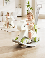 Cheval à bascule multifonctionnel en plastique Youbeichen avec 30 chansons intégrées, roues amortissantes, cadeau de fête pour bébé