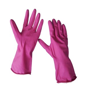 Gants ménagers FURUNDA extra longs en <span class=keywords><strong>latex</strong></span> naturel, paume diamantée, non doublés, résistants aux déchirures, antidérapants, avec <span class=keywords><strong>manchette</strong></span> à poignet pour - Product Image 6