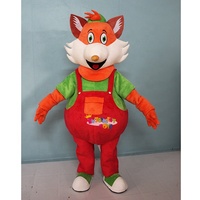 Oem Custom Party Leuke Kleurrijke Fox Mascotte Kostuum Merk Volwassen Zachte Pluche Vos Mascotte Kostuum
