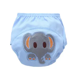 New Pattern Washable Baby Cloth Diaper Solid Color Crawling Pants Baby Training Pants