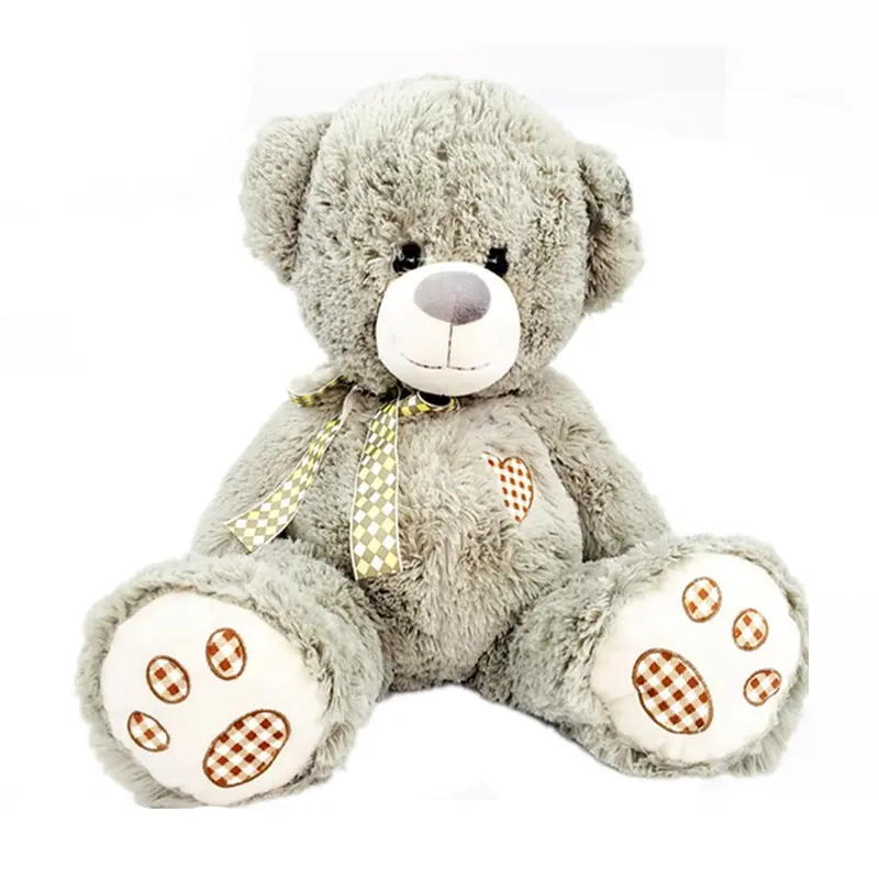 Оптовая продажа плюшевый мягкий медведь игрушка пушистый 60 см Большой размер плюшевый мишка для девочек