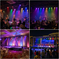 Projecteur LED mobile 7x40W RGBW 4-en-1 avec zoom, contrôle de pixel unique, DMX512 RDM, effet Bee-Eye, pour scène, DJ, discothèque, bar