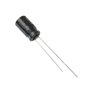 Condensateur canal fabricant CAP ALUM 10UF 20% 50V RADIAL TH EEU-FR1H100B à montage traversant 10 uF - Product Image 1