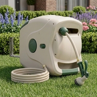 Enrouleur de tuyau d'arrosage mural automatique rétractable OEM avec tuyau en PVC de 5/8 pouce pour l'agriculture, l'arrosage de jardin, le nettoyage et le lavage de voitures