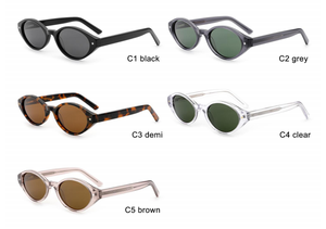 Nuevas Gafas de Sol Unisex SA0467 OEM de Acetato con Protección UV400, Lentes Polarizadas, Montura Completa, Diseño Ojo de Gato - Product Image 5