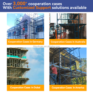 Phong cách tối giản Bền và di động hoàn chỉnh thiết lập thép <span class=keywords><strong>9M</strong></span> giàn giáo di động với bánh xe khóa cho khách sạn xây dựng - Product Image 4