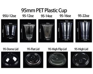 Eco Disposable Glass Ice Blend <b>Cups</b> Plastic Custom Printing 7 8 9 10 12 14 16 18 20 22 24 32oz PET <b>Cold</b> Clear Plastic Coffe <b>Cup</b> - Product Image 4