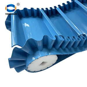 Hazne ile bölme tırmanma gıda sınıfı kolay temiz konveyör bant ile taşınabilir konveyör PU kemer - Product Image 4