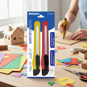 ชุดมีดอเนกประสงค์ Mengfu M-0202 2 ชิ้น สีแดงและสีเหลือง สำหรับงานฝีมือและงาน DIY ผลิตในประเทศจีน - Product Image 3