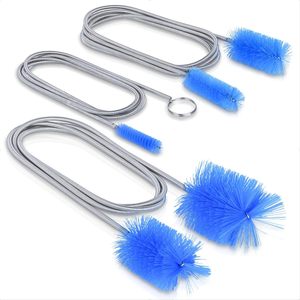 Set di Spazzole Flessibili per Scarichi, Kit Premium da 3 Pezzi con Spazzole a Doppia Estremità e <span class=keywords><strong>Tubo</strong></span> in Acciaio Inossidabile per Pulizia - Product Image 1