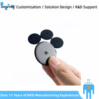 Étiquette RFID Mini Disque Smartag de Haute Qualité, Durable et Étanche, Jeton PPS 13,56 MHz pour Utilisation Industrielle Intensive