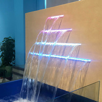 Cascades artificielles d'intérieur pour la maison Outils et accessoires de piscine murale élégante