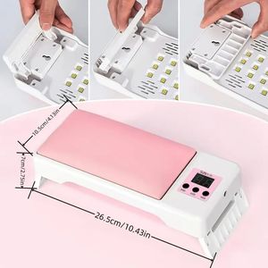 Lámpara UV LED Profesional Recargable para Uñas con Reposabrazos Plegable, Curado Rápido de Esmalte de Gel para Arte de Uñas, para Uso Doméstico - Product Image 4