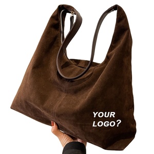 Nouveau <span class=keywords><strong>Sac</strong></span> à Bandoulière Grande Capacité en Similicuir Suédé avec Velours Peau de Daim Rétro, Petit <span class=keywords><strong>Sac</strong></span> Fourre-Tout Polyvalent Type Seau - Collection HK 2026 - Product Image 1