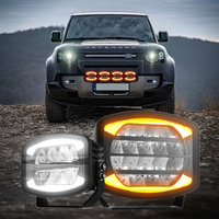 Chine Nouveau Module de lumière de camion de fret robuste carré le plus brillant Double fonction Auxbeam Linkable Off-road Led Light bar avec Drl