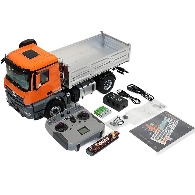 1:14 Scale KABOLITE K5701 4WD RC Tractor Truck Electric Dump Trialer Car  4X4 RTR 540 Brush Motor Alloy Metal FlySky Remote