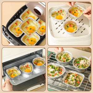 ถาดใส่อาหารอลูมิเนียมฟอยล์หม้อทรงกลมสินค้าคงคลัง - Product Image 6