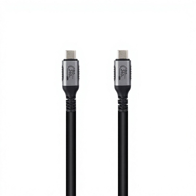 Silicone USB C to USB C Cable 240W USB4 Gen3*2 40Gbps Premium 8K Dual 5K Triple 4K Display PD3.1 Type C Fast Charging