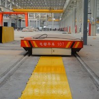 Chariot de transfert électrique sur rail à contact coulissant avec alimentation par barre omnibus pour installations industrielles