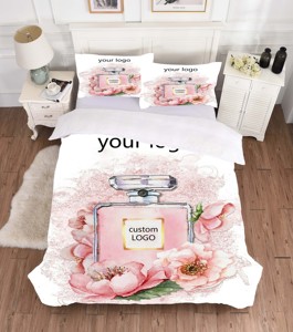 Set di Biancheria da Letto di Lusso Personalizzato 4 Pezzi con Motivo Floreale, Copripiumino Europeo Extra Large Queen Size - Product Image 6