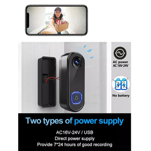 2MP 12V Điện có dây điện tuya nhà thông minh ngoài trời Wifi Door chuông video từ xa xem mạng Máy ảnh với chuông trong nhà - Product Image 5