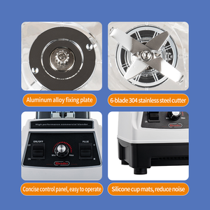 2升多功能大功率搅拌机220伏按钮电动食品搅拌机肉奶专业隔音搅拌机 - Product Image 3