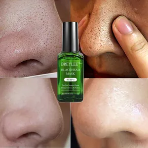 코 마스크 티 트리 블랙 헤드 코 마스크 세럼 로션 (1 번) 17ml-블랙 헤드 및 깨끗한 모공