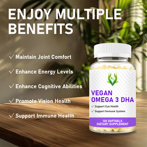Gélules végétaliennes d'Oméga 3 DHA OEM ODM avec Vitamine D3 pour le bien-être général, la protection antioxydante et le soutien du système immunitaire - Product Image 2