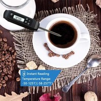 Thermomètre de cuisson pour cuisine et barbecue 2025 SW SWD-118 0.2 OEM, nouveau style, en plastique noir, étanche IP43