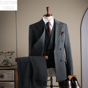 <span class=keywords><strong>Costume</strong></span> <span class=keywords><strong>homme</strong></span> <span class=keywords><strong>moderne</strong></span>, coupe ajustée, double boutonnage, 3 pièces, logo personnalisé, formel, <span class=keywords><strong>mariage</strong></span>, affaires, pour <span class=keywords><strong>homme</strong></span> - Product Image 3