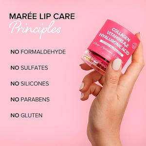 Beurre pour les lèvres de nuit au collagène et à l'acide hyaluronique 20g OEM Étiquette privée Réparer Gonfler Masque de nuit - Product Image 3